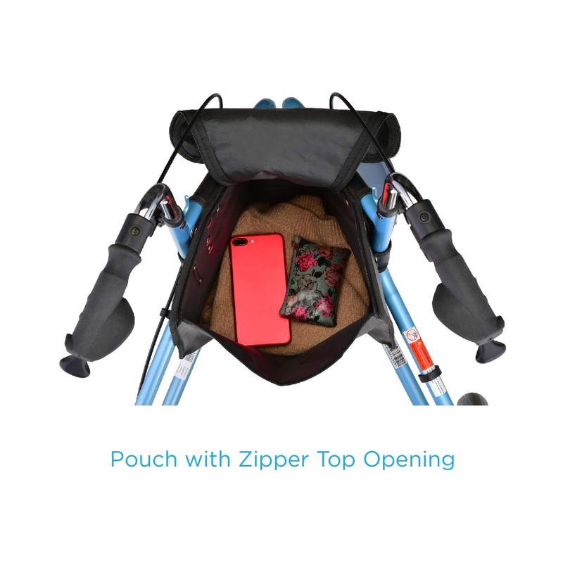 NOVA Medical Products Pouch Bag for 3 Wheeled Rollator Walker,