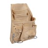 VEEKAY 10 Pocket Suede Leather Tool Pouch Leather Tool Fastener