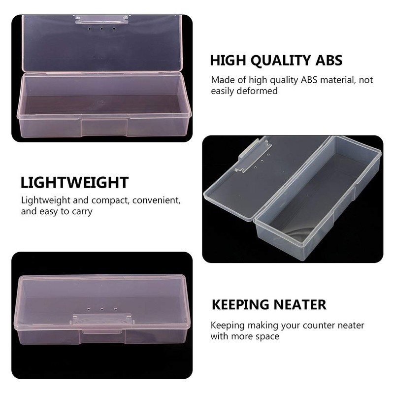 4pcs Manicure Tool Storage Case Nail Art Pens Nail Brush