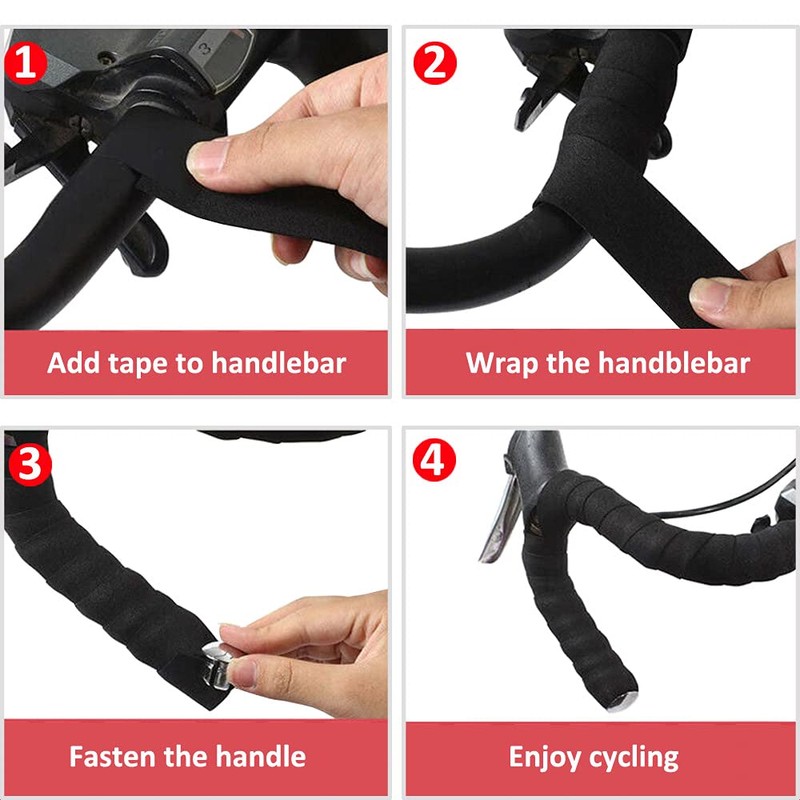 Gexmile 2 Rolls Bicycle Handlebar Tapes Cycling Road Bike Handlebar
