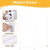 JCJ Arch Backdrop Cover 7.2FT 6FT, White Wedding Arch Stand
