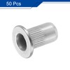 sourcing map M3 304 Stainless Steel Rivet Nuts Flat Head