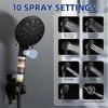 sagetta Black Bathtub Spout with Diverter Combo Bathtub Fuacet Fits