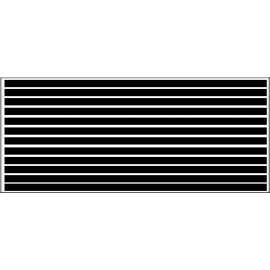 Unbranded 3/16 INCH (.1875) VINYL PEEL STICK RACING STRIPES STRIPE MATTE BLACK DECALS