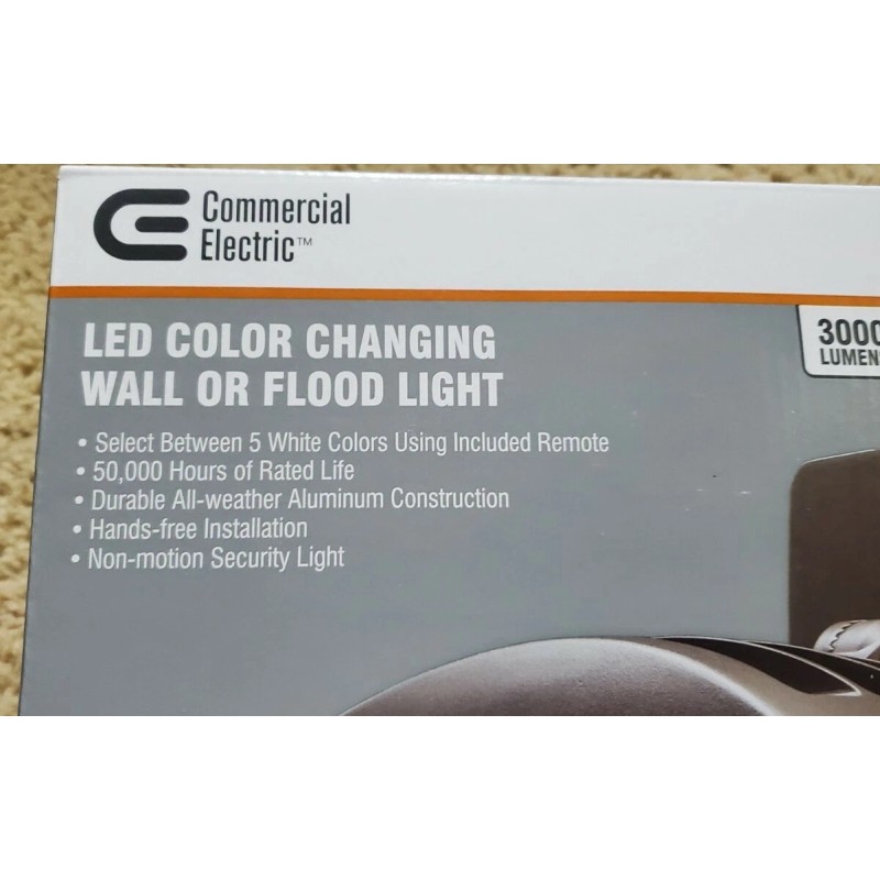 COMMERCIAL Electric NEW COMMERCIAL ELECTRIC 28-Watt LED color changing Wall