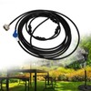 Fan Misting Kit with 3/4 Adapter 19.7ft Hose 6 Nozzles