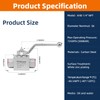 Ufixed 1/4" High Pressure Hydraulic Ball Valve - 7250 Psi,
