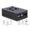 GeeekPi Raspberry Pi 4 Aluminium Case with Passive Cooling, 40