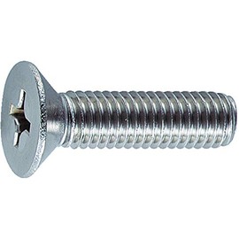 TRUSCO B06-0204 Flat Head Small Screws, Stainless Steel, Full Screw, M2 x 4, 140 Pieces