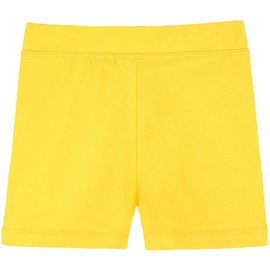 Lilax Girls' Basic Solid Soft Dance Short for Gymnastics or Under Skirts (9 Years, Yellow)