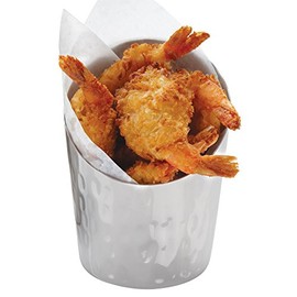 American Metalcraft FFCS45 Stainless Steel Fry Cup, Satin, Angled, 12 oz.