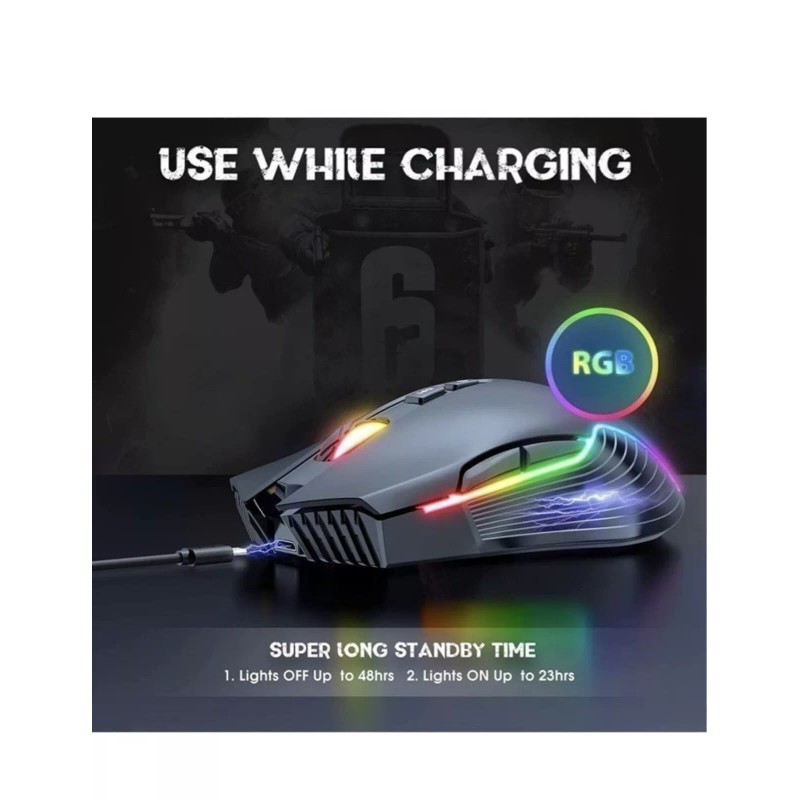 Onikuma CW905 Gaming Mouse Black - Bluetooth Mouse - Gaming