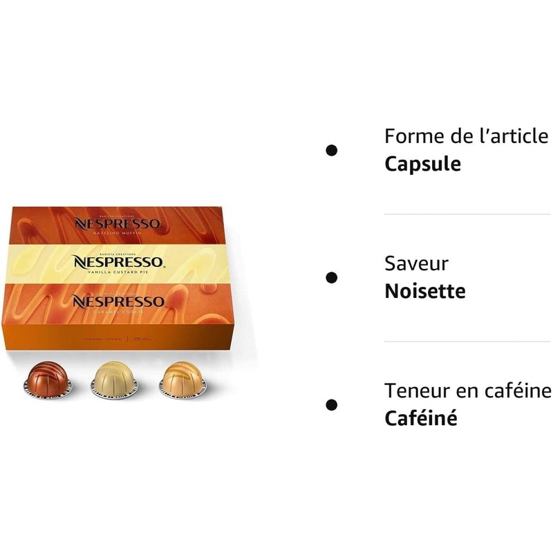 30 X Vertuo Barista Creations HAZELINO MUFFIN Coffee Capsules