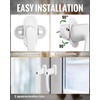 HOMGEN 4pack Universal Window Handles for UPVC 360° Rotation Cuttable