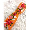 FANFAN Women's Mexican Headband with Flowers - Boho Sunset Orange