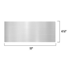 QEP Comfort Grip Stainless Steel Trowel V-Notch 3/16" x 5/32"