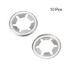 sourcing map Pack of 10 M10 Star Lock Washers 9.1