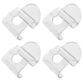 PIYANYO 4PCS Transparent Color Blinds Cordless Handles Honeycomb Blinds Handle Hook Only for Cordless Louver Bottom Guide Plastic Clamp