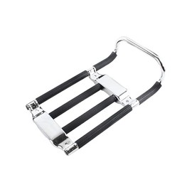 Luggage Rack Chrome/Black for Simson KR51 Schwalbe, SR4-1 Sparrow, SR4-2 Star, SR4-3 Sperber, SR4-4 Habicht, Rear Mounting