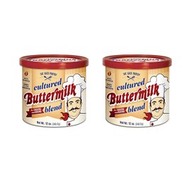 Saco Cultured Buttermilk for Cooking and Baking, Powdered, 12 oz - Set of 2