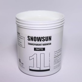 SNOWSUN Matte Varnish for Acrylic Painting, 1L Professional Acrylic Artist's Varnish, Matte Finish, Non-Yellowing, Non-Toxic, Suitable for Artists, Hobby Painters & Kids