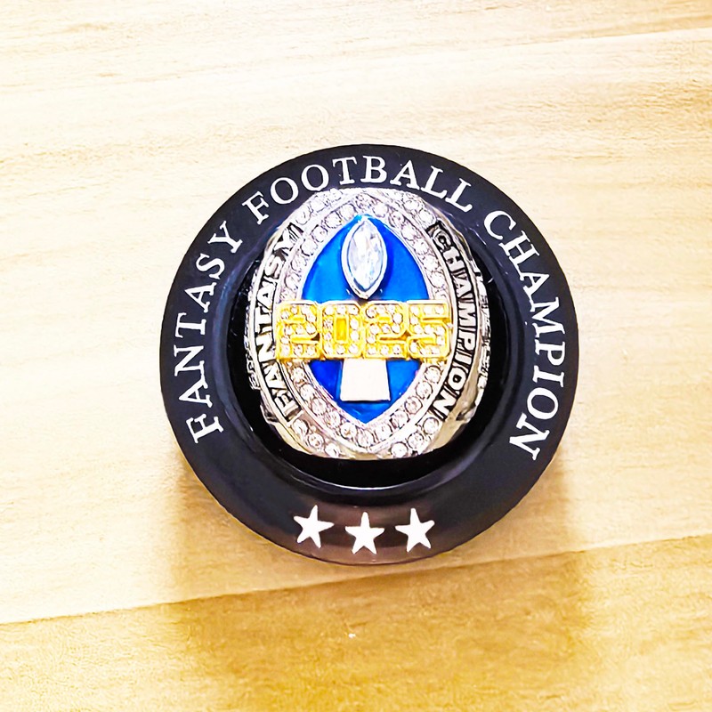 2025 Fantasy Football Championship Ring Trophy Award for Fantasy Football