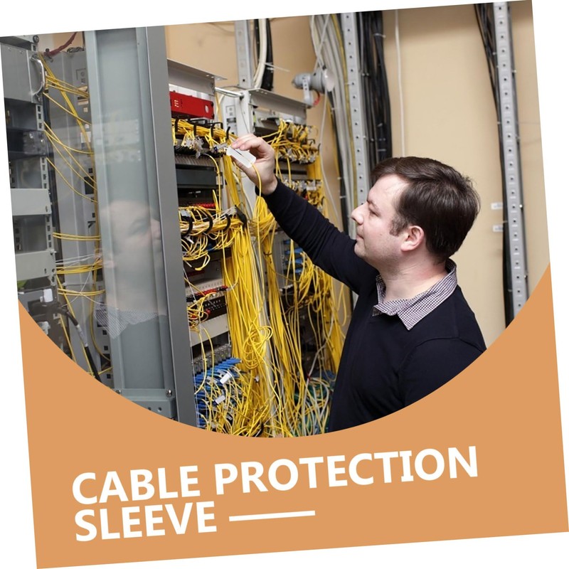 DOITOOL 2pcs Wire Rope Protective Sleeve for Wall Grommets Compatible