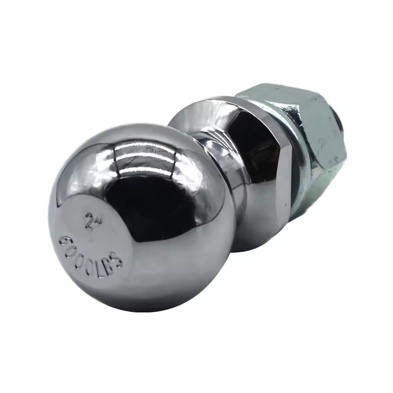 Chrome-Plated 50mm Trailer Hitch Tow Ball, Hot-Forged Steel, 3,500 lb