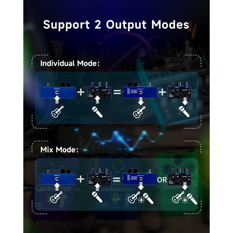 FLAMMA FV04 Vocal Harmony Pedal Vocal Effects Processor Stompbox Voice