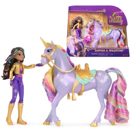 Unicorn Academy, Sophia & Wildstar Set with 2 Riding Accessories and Hair Styling Tool, Dolls and Unicorn Toys for Girls Aged 4 and up