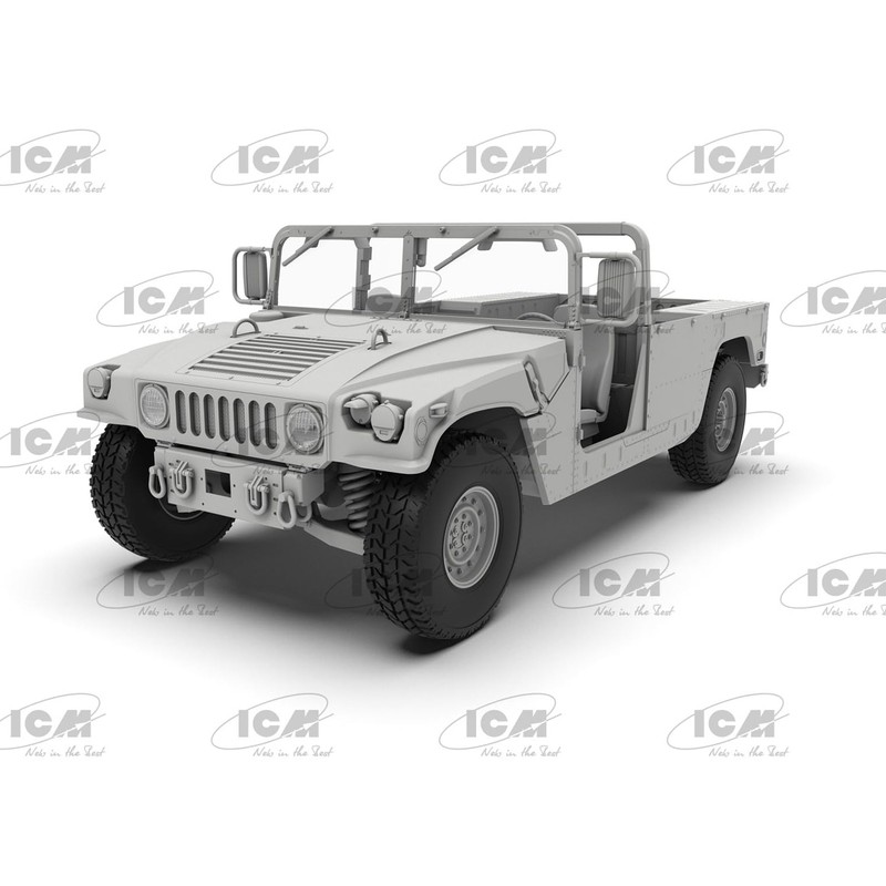 ICM 1/35 AMERICAN M1097A2 HANVEE Plastic Model 35435 (Military Vehicle)
