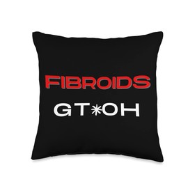 Tondeleya Allen Uterine Fibroids Myoma PMS Period Awareness Support Women Throw Pillow, 16x16, Multicolor