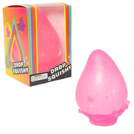 Squishy Drop Stress Balls for Adults Kids Drop Malt Sugar Balls,Fidget Toys for Kids with Autism, Fidgets for Classroom Prize Toys (1pcs Pink)