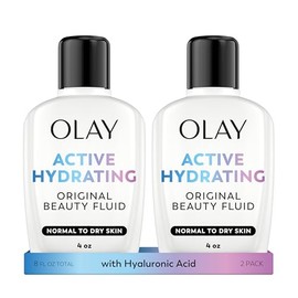 Olay Active Hydrating Beauty Fluid Lotion, 4.0 fl oz (Pack of 2)