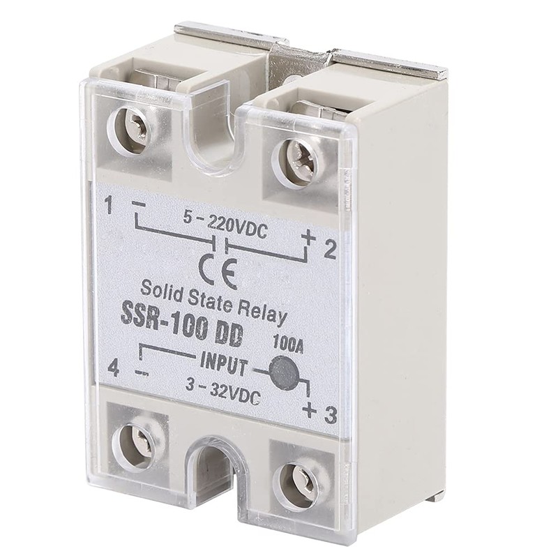 SSR-100, DC-DC Solid State Relay 5-220V DC with Non- Switch,