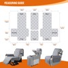 VANSOFY Loveseat Recliner Cover with Console 100% Waterproof Sofa Slipcovers