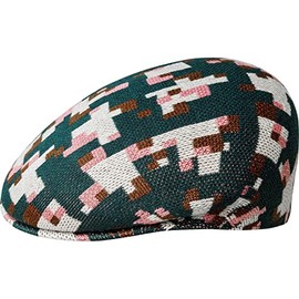Kangol Pixelated Plaid 504 - Pine/Cream/S Pine/Cream, Small
