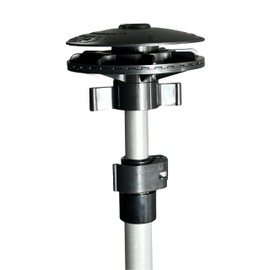 Vico Marine Boat Cover Support System – Pole + Boat Vent 2 + Pole Base (34" - 59") GXP59A-1 BV2 PBR BLK – Easy Installation, UV-Resistant