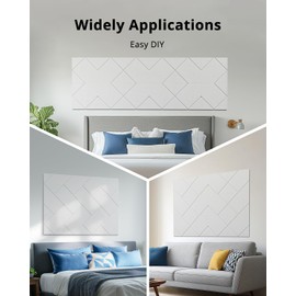 Acoustic Panels, Kuchoow Soundproof Wall Panels Splicing Design Self-Adhesive, 12 Pack Sound Panels High Density, Sound Proof Panels for Walls Home Studio Office 12" X 12" X 0.4" White