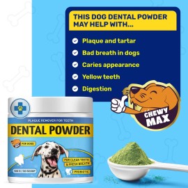 ChewyMax Probiotic Dog Dental Powder | Breath Freshener & Teeth Cleaning | 100g