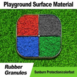 NINESUNG 2 LB Purple Rubber Mulch Granules for Playground Safety Surface, Landscaping & Garden, Rubber Crumbs for Running Track, Tennis Court Repair, Potting Soil Topper (Purple, 2 Pounds)