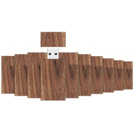 ABLAZE 32GB Flash Drive 10 Pack, Walnut Wood USB 2.0 Thumb Drives Wooden USB Memory Stick Pendrive 10PCS