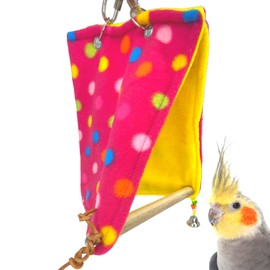 Bonka Bird Toys 2242 Medium Hideout Swing Perch Hut Nest Conure Parakeet Cockatiel