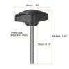QUARKZMAN Pack of 4 T-wing Knobs Thumb Screws M5 x