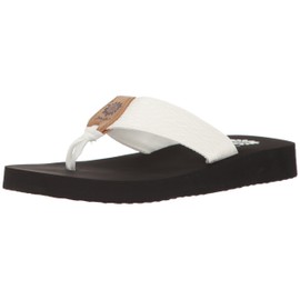 Yellow Box womens Flax Wedge Sandal, White, 8 US