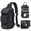 BANGE Sling Bag, Waterproof Crossbody Backpack, Shoulder Bag for Men