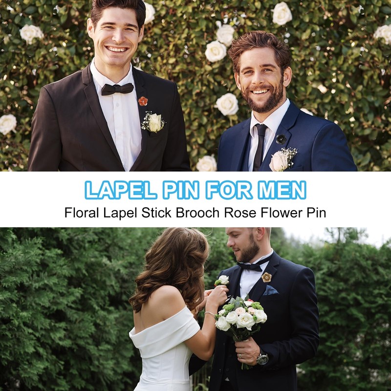 PATIKIL Lapel Pin for Men, 3 Pack Brooches for Men