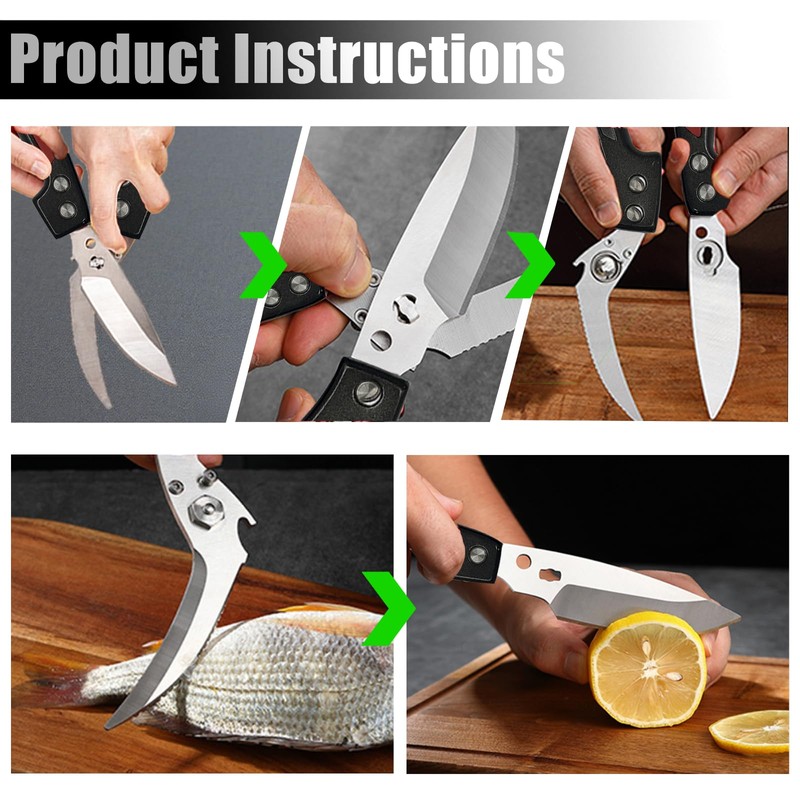 Professional Heavy Duty Kitchen Shears for Food – All in