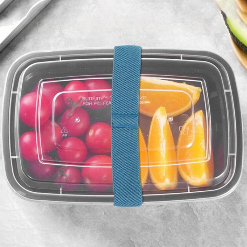 Baoblaze 5Pcs Bento Box Elastic Band Lunch Container Box Straps