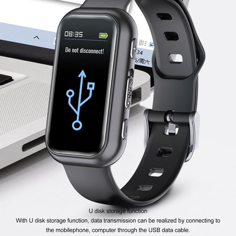 Voice Recorder Watch HD Noise Reduction MP3 Player File Encryption
